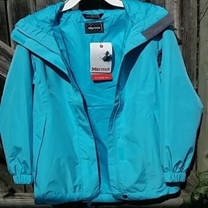 NWT Marmot Girl's Southridge Jacket, Aqua, Small